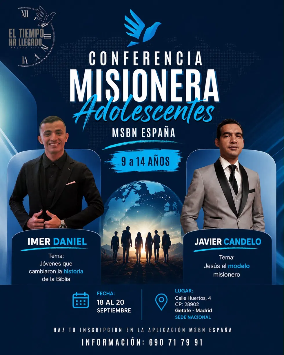 Cartel Conferencia Misionera Adolescentes
